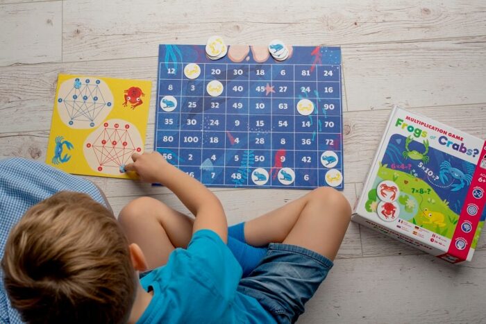 Frogs or Crabs? Multiplication Game. Captain Smart - learning toy