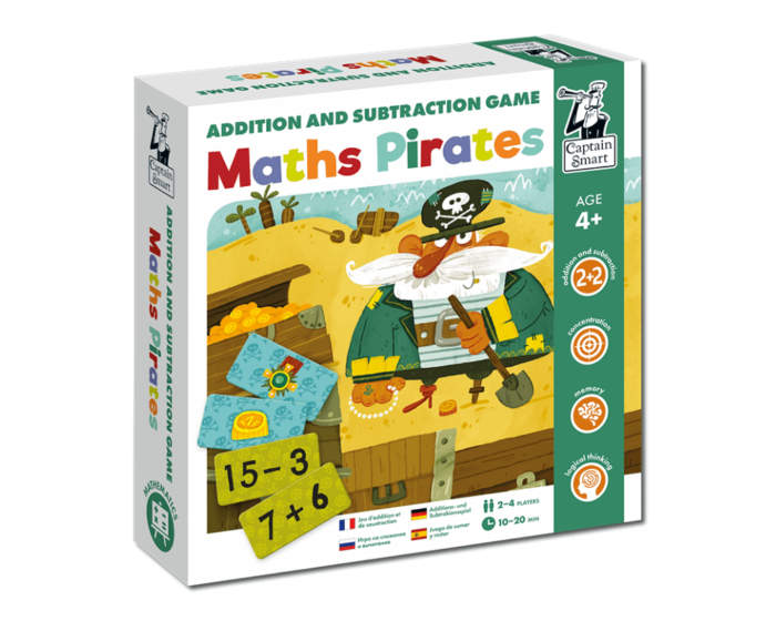 Maths Pirates. Addition and Subtraction Game. Captain Smart