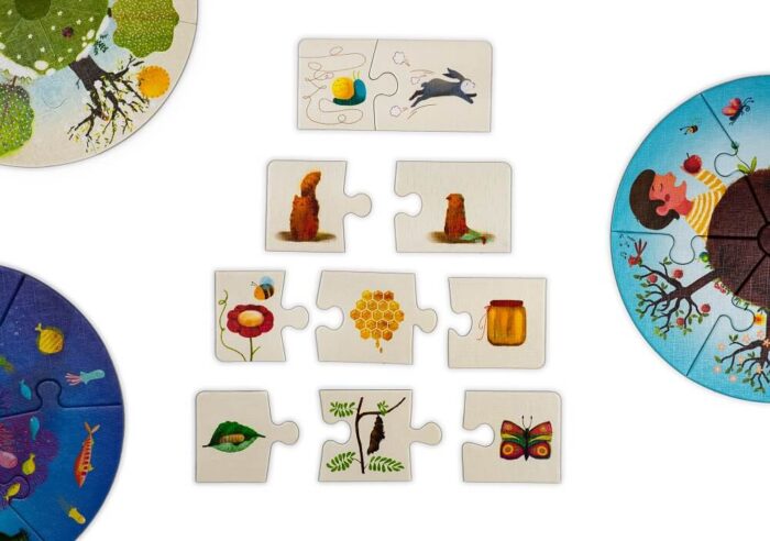 Educational Jigsaw Logic. Captain Smart -game for children
