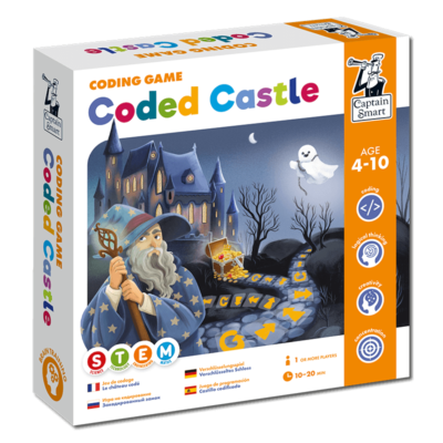 Coded Castle. Coding game. Captain Smart | Find the treasure and get ahead of the ghost thanks to coding secrets!