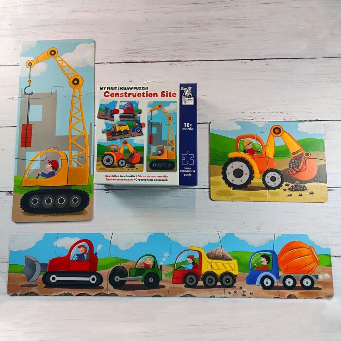 Construction Site. My First Jigsaw Puzzle. Captain Smart | Develops your child’s spatial imagination!