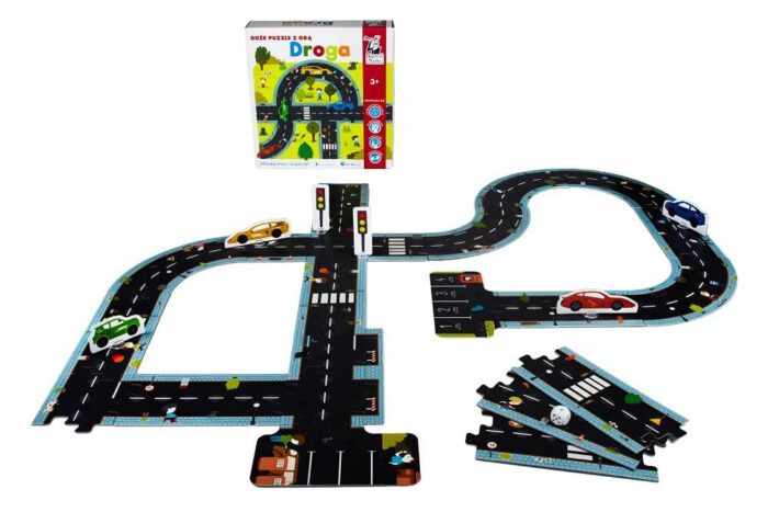 Roads. Jigsaw Puzzle & Game | box, elements